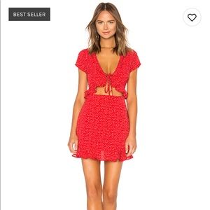 Superdown Mercy Polka Dot Dress